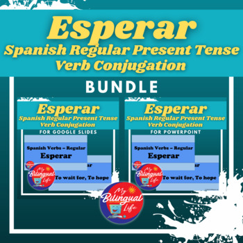 Preview of Esperar - Spanish Regular Present Tense Verb Conjugation Bundle