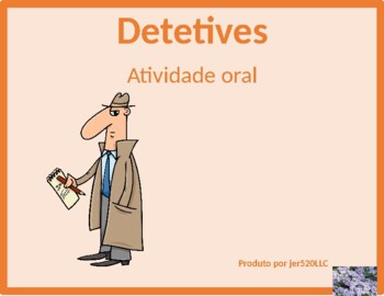Preview of Esportes (Sports in Portuguese) Detectives Speaking Activity