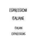 Espressioni italiane 1 - Italian Expressions 1 Word Wall
