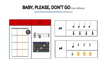 Preview of Baby, please, don't go - ukulele