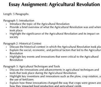 agricultural society essay