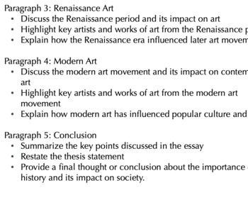 ap art history essay themes