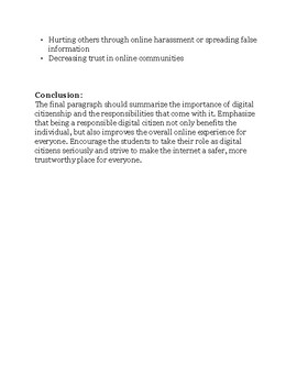 digital citizenship essay ideas