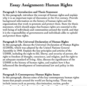 assignment of human rights