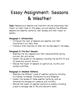 type of weather essay