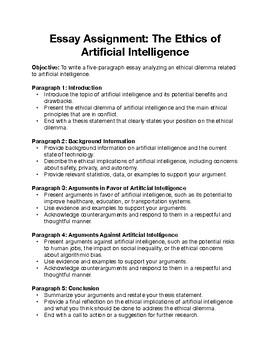 ethics in artificial intelligence essay