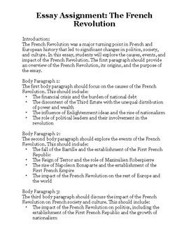 french revolution essay questions