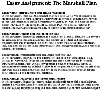 essay marshall plan