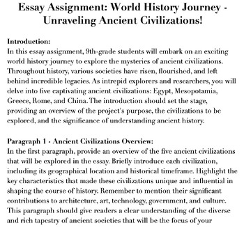 ancient civilizations essay