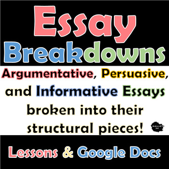 Preview of Essay Breakdown: Lessons & Digital Worksheets