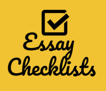 Preview of Essay Checklist