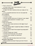 Essay Checklist