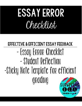 essay error correction