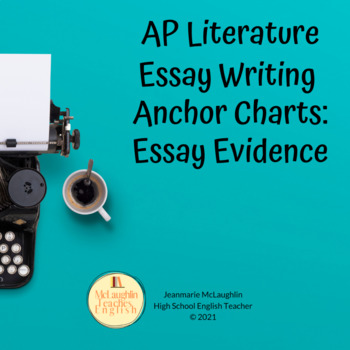 Preview of Essay Evidence Anchor Charts for AP Literature