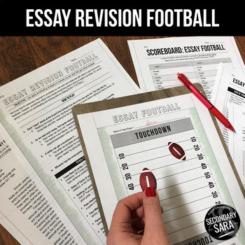 Preview of Essay Football: Revision GAME for Secondary ELA