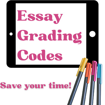 Preview of Essay Grading Code Sheet Time Saver! Correction Symbols and Abbreviations