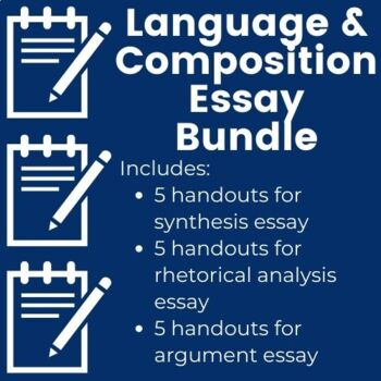 Preview of Essay Handouts/Anchor Charts Bundle for Language & Composition / College