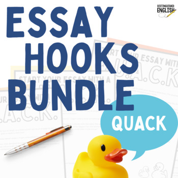 Preview of Essay Hooks Bundle for Writing Introductions | Lesson | Practice | Activities