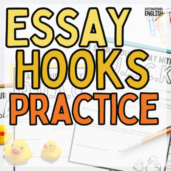 Preview of Essay Hooks Writing Practice for Middle School
