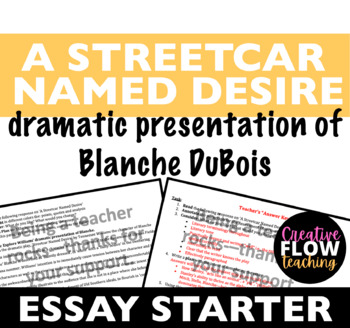 a streetcar named desire essay introduction