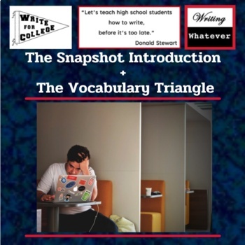 Preview of Essay Introductions + Vocabulary Triangle