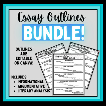 Preview of Essay Outline BUNDLE