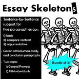 Essay Outline Bundle:  Basic, Argumentative, & Compare Contrast