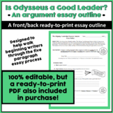 Essay Outline Odysseus' Leadership (Odyssey) (Character Analysis)