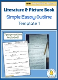 Essay Outline: Template 1 ~ Literature, Picture Books, Writing