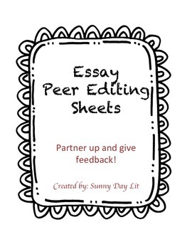 peer editing an essay