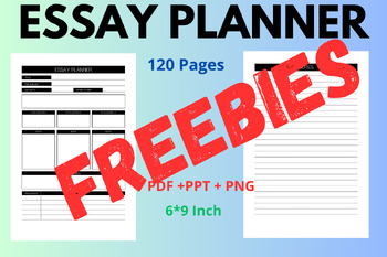 Preview of Essay Planner: Middle and High School Essays Template Journal - Writing Process