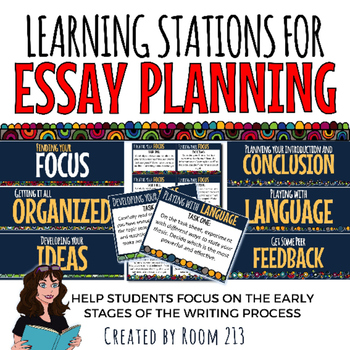Preview of Essay Planning Learning Stations