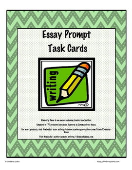 Preview of Essay Prompt Task Cards