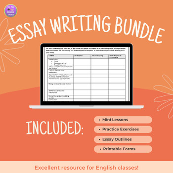 Preview of Secondary English ELA Essay Writing Bundle