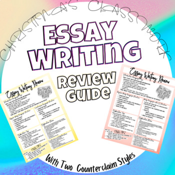 Preview of Essay Review Guide