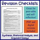 Essay Revision Checklist 