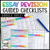 Essay Revision Checklist | Writing Revision Activity