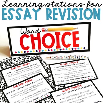 Preview of Essay Revision Stations for Essay Writing