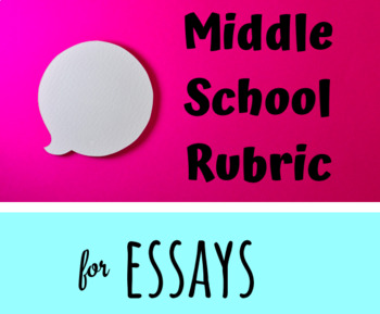 Preview of Essay Rubric - Middle School