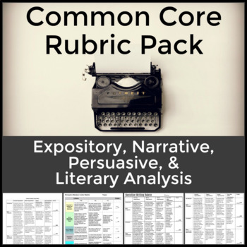 Preview of Essay Rubric Bundle for Expository, Persuasive and Literary Analysis Writing
