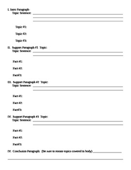 Essay Rubric with Topic Sentences and Facts by Ms History | TpT