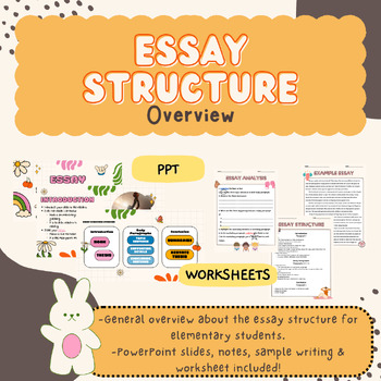 Preview of Essay Structure Lesson (PowerPoint), and Worksheets