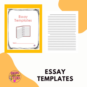 Preview of Essay Templates FREEBIE