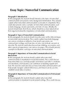 how to write a research paper on nonverbal communication