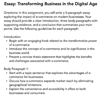 Essay: Transforming Business in the Digital Age by Curt's Journey