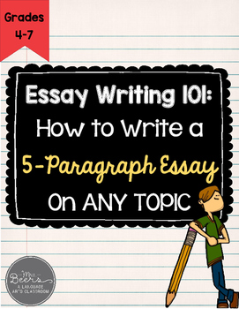 Preview of Essay Writing 101: CCSS Essay Writing FREEBIE