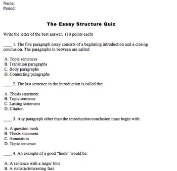 Basic essay writing