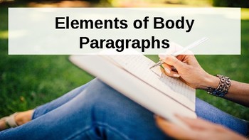 Preview of Writing Body Paragraphs Notes