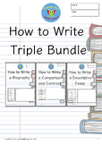 How to Write Essay Bundle  (Biography, Comparison & Contra
