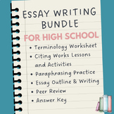 Essay Writing Bundle For High School